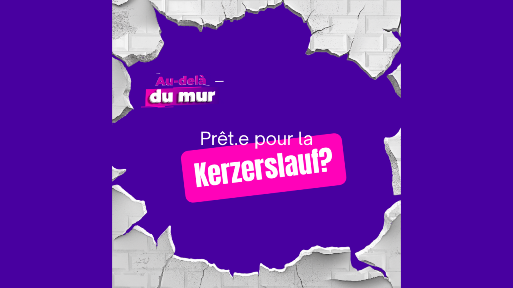 Kerzerslauf - Affiche colorée pour un événement sportif.