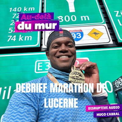 Hugo montrant fièrement sa médaille de finisher du marathon de Lucerne