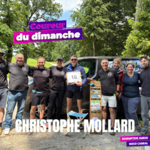 Christophe Mollard pendant son défi solidaire de 24 heures autour du lac de la Gruyère