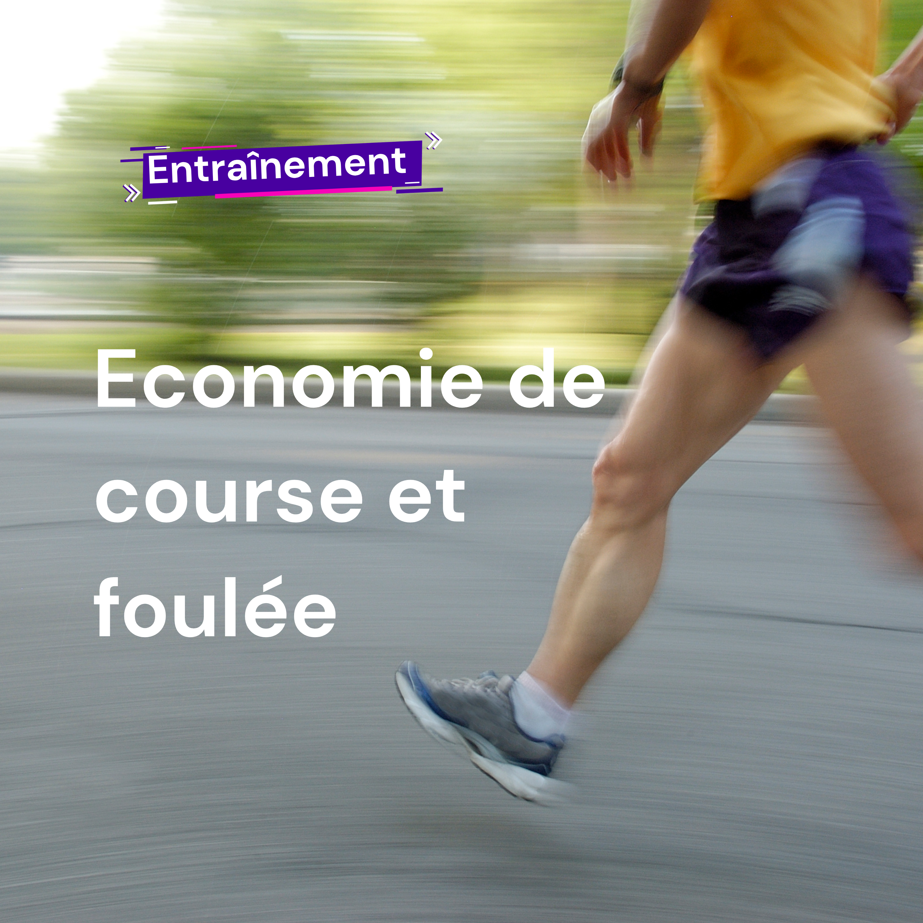 image économie de course et foulée
