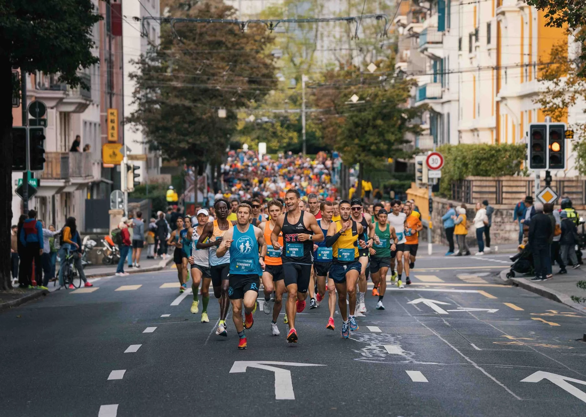 Marathon de Lausane, image au départ